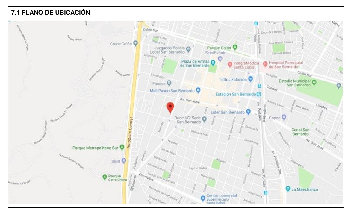 ASA PARA FUNDACIONES Maipu 866. SAN BERNARDO  EN LEASEBACK 12 MESES